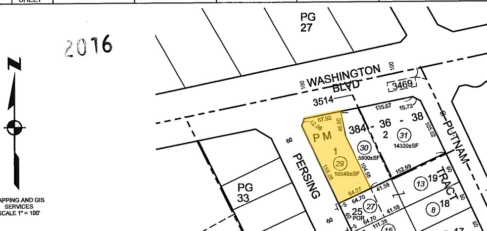 12502 Washington Blvd, Whittier, CA for lease - Plat Map - Image 2 of 13