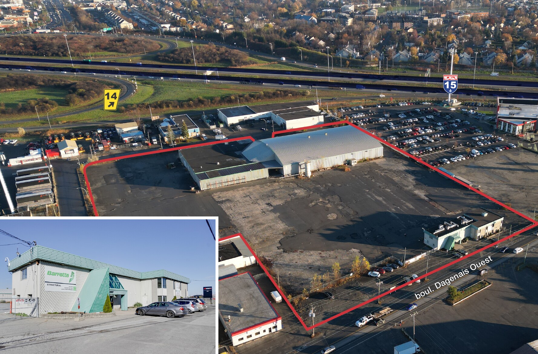 2907-2907A Boul Dagenais O, Laval, QC for sale Aerial- Image 1 of 1