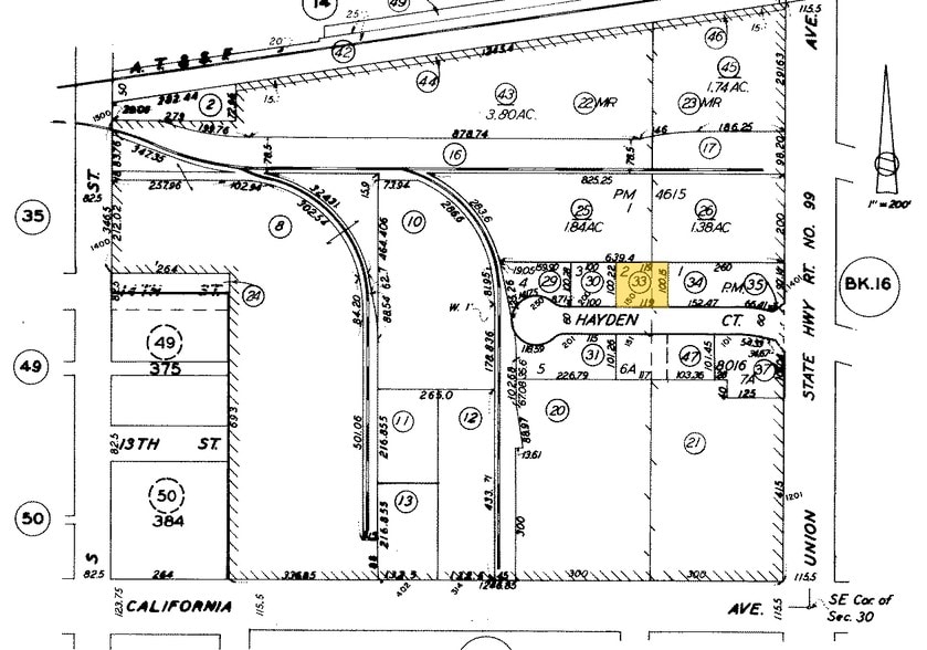 150 Hayden Ct, Bakersfield, CA for sale - Plat Map - Image 2 of 3