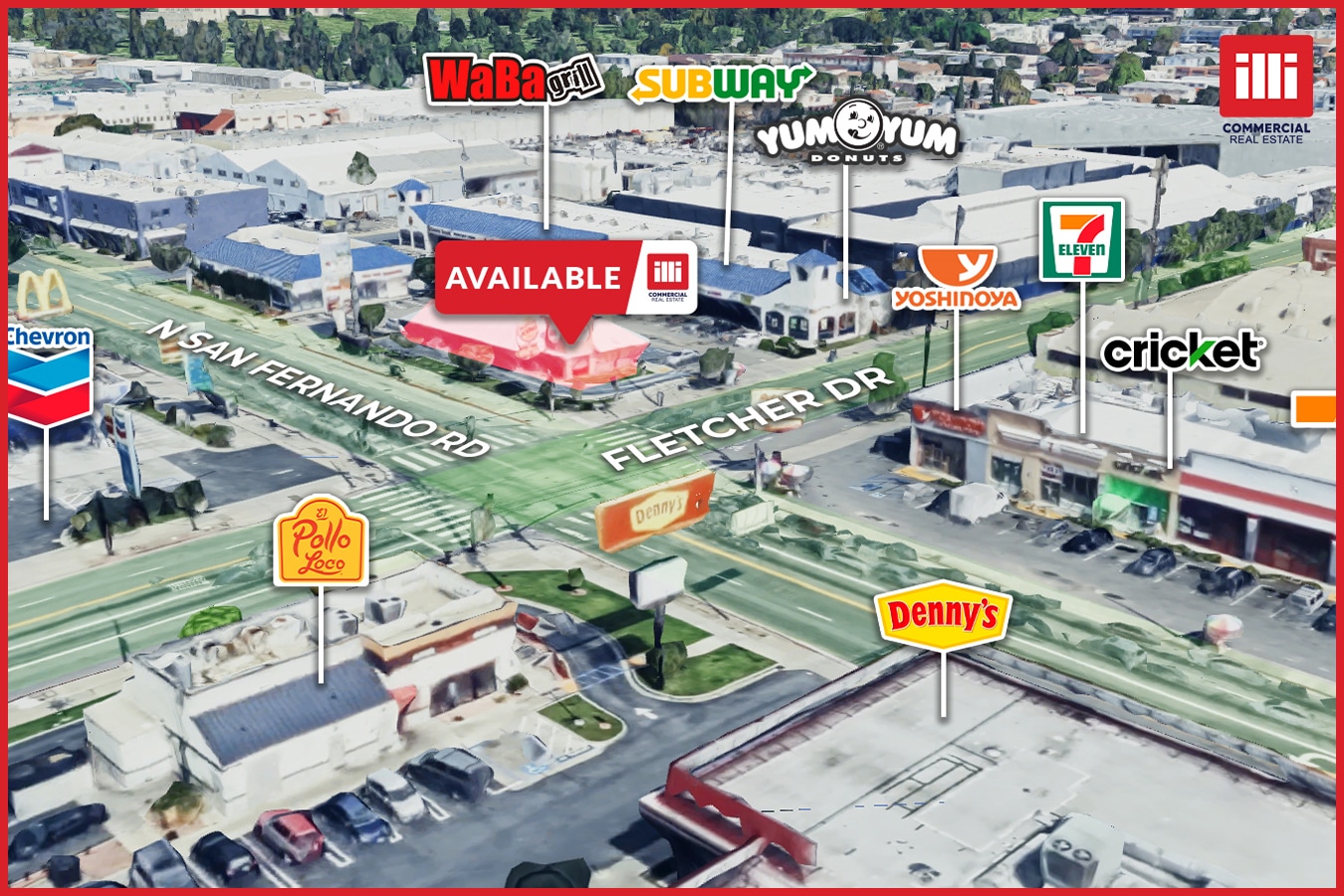 3101-3125 N San Fernando Rd, Los Angeles, CA for lease Aerial- Image 1 of 9