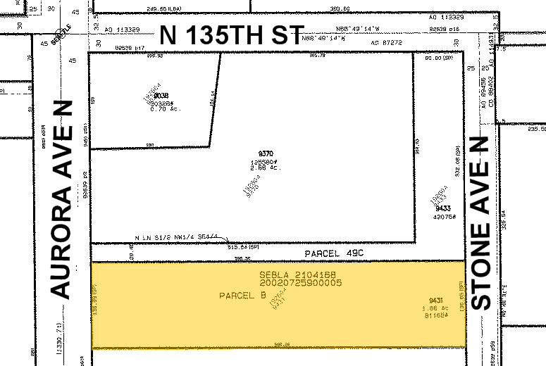 13240 Aurora Ave N, Seattle, WA for lease - Plat Map - Image 2 of 4