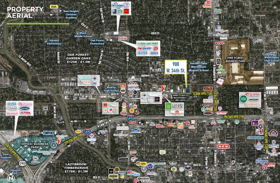 900 W 34th St, Houston, TX for lease - Building Photo - Image 2 of 3