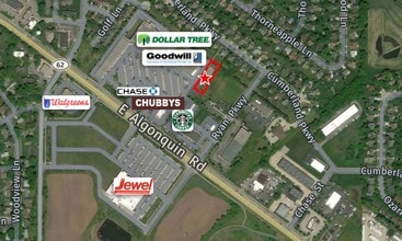 1500 E Algonquin Rd, Algonquin, IL - Aerial map view