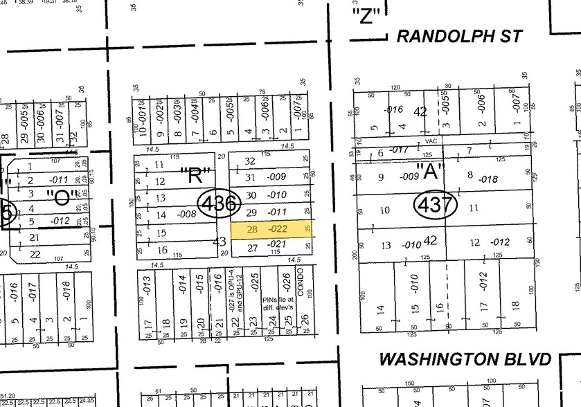 116 N Aberdeen St, Chicago, IL for sale - Plat Map - Image 1 of 1