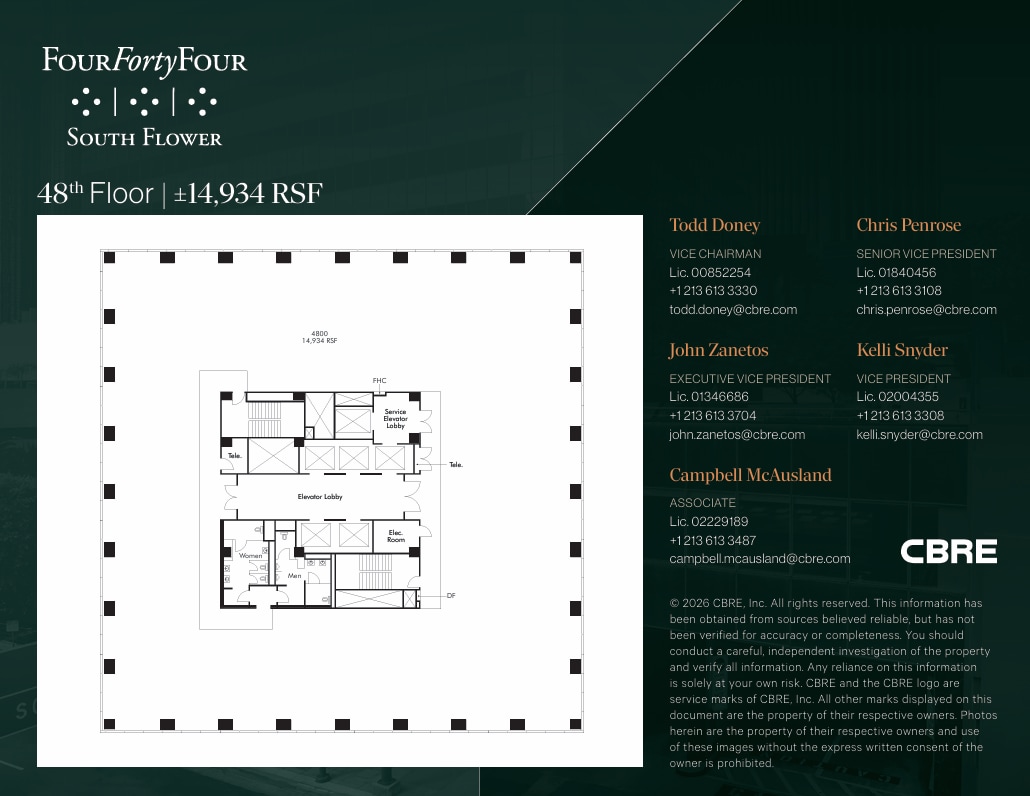 444 S Flower St, Los Angeles, CA for lease Floor Plan- Image 1 of 1