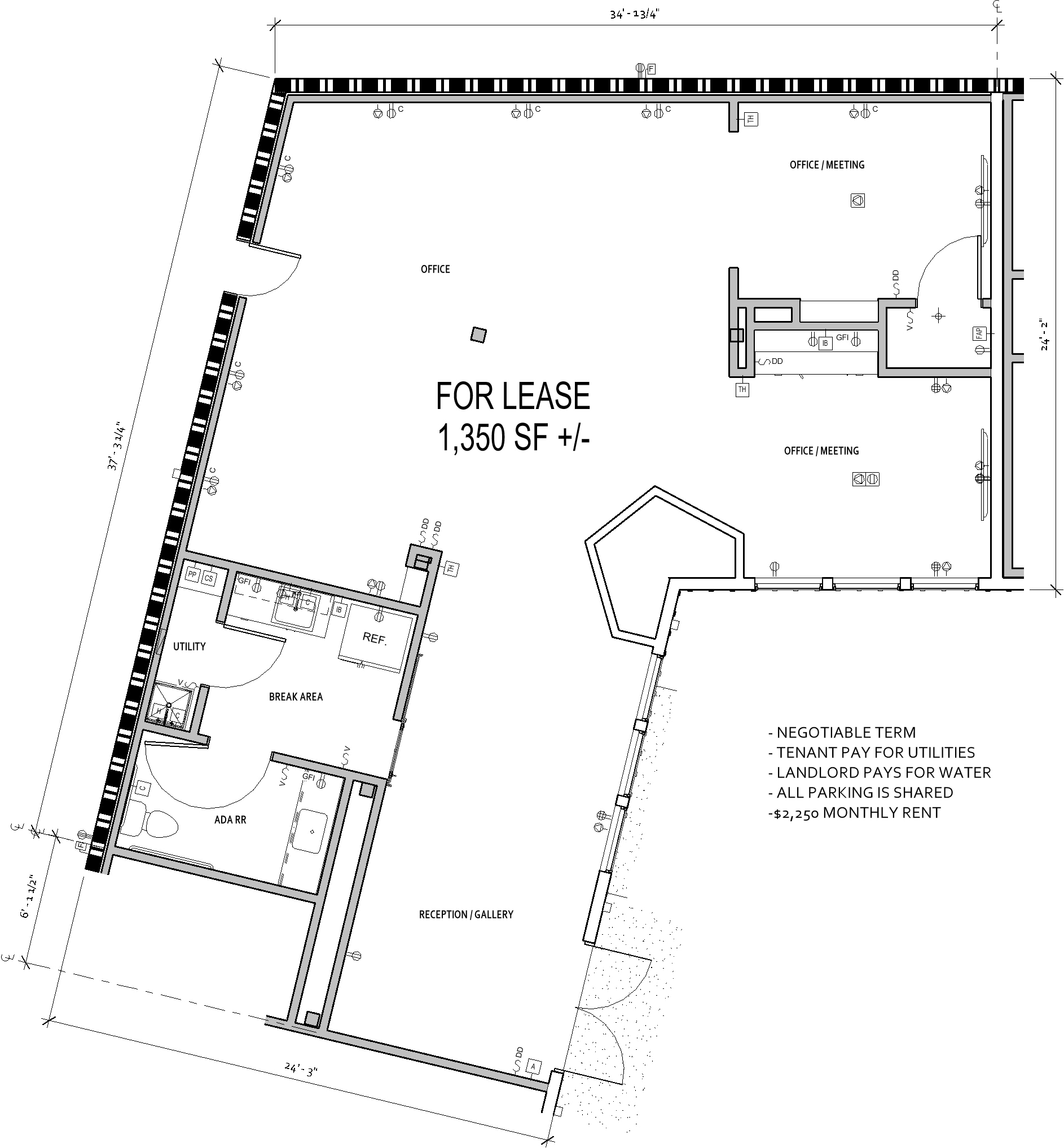 152-160 S Auburn St, Grass Valley, CA for lease Floor Plan- Image 1 of 1