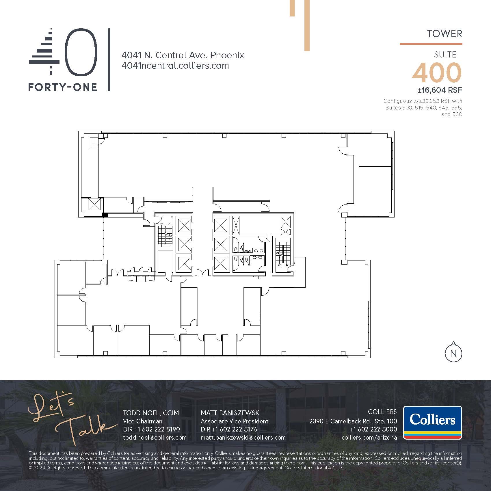 4041 N Central Ave, Phoenix, AZ for lease Floor Plan- Image 1 of 1