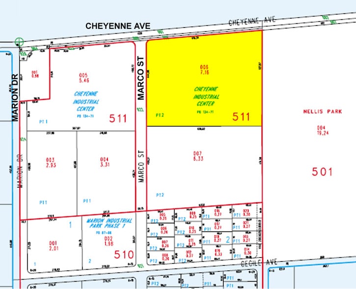 4825 E Cheyenne Ave, Las Vegas, NV for sale - Plat Map - Image 1 of 1
