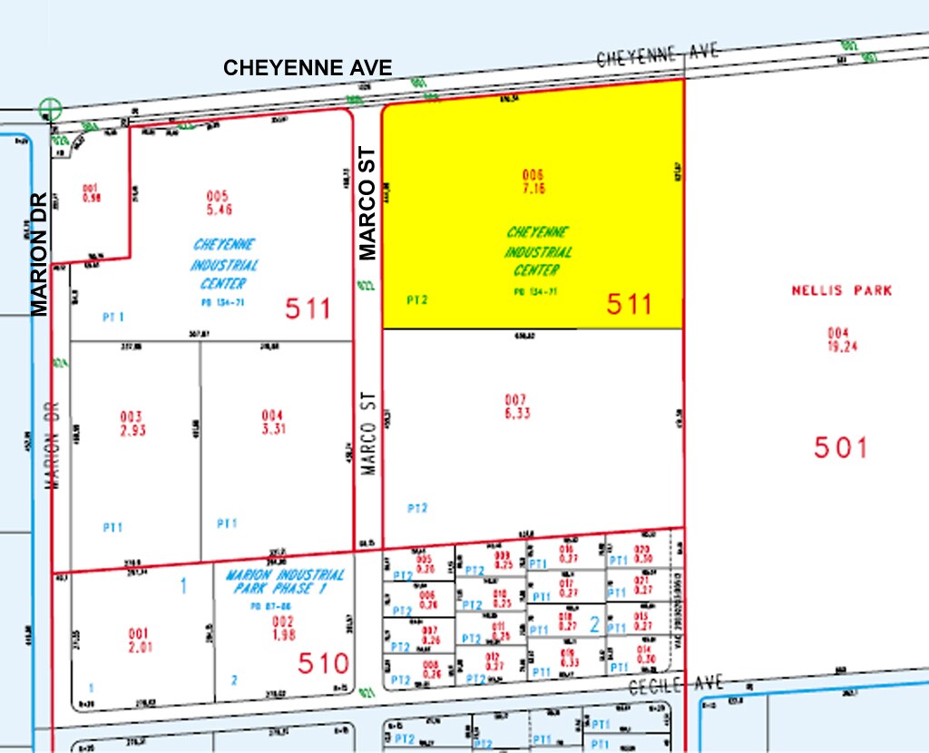 4825 E Cheyenne Ave, Las Vegas, NV for sale Plat Map- Image 1 of 1