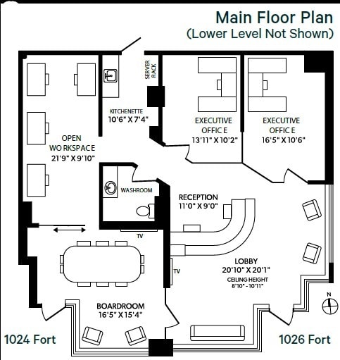 1026 Fort St, Victoria, BC V8V 3K4 - Unit 1024&1026 -  - Floor Plan - Image 1 of 4