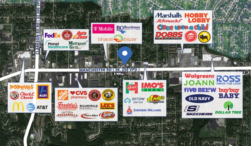 15623 Manchester Rd, Ellisville, MO for lease - Building Photo - Image 2 of 2