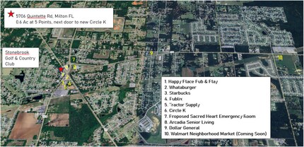 5675 Quintette Rd, Pace, FL - AERIAL  map view