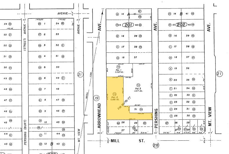 445-475 S Arrowhead Ave, San Bernardino, CA for lease - Plat Map - Image 2 of 13