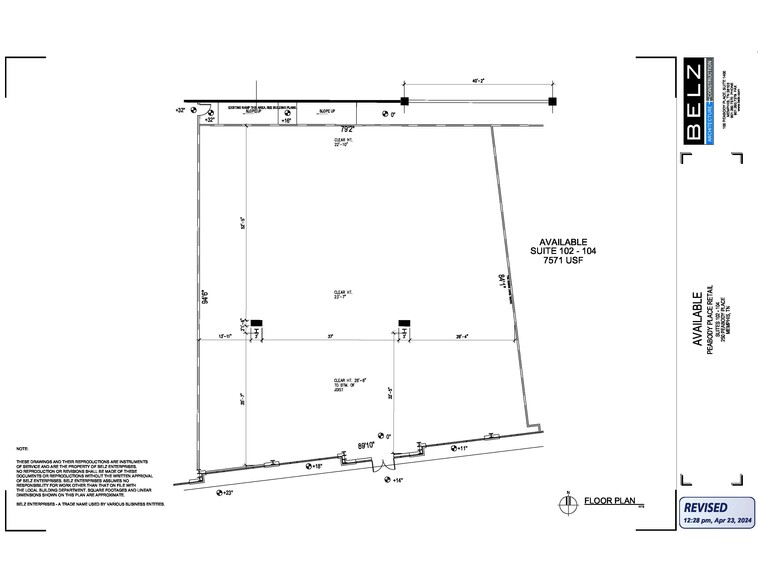 250 Peabody Pl, Memphis, TN for lease - Floor Plan - Image 2 of 6