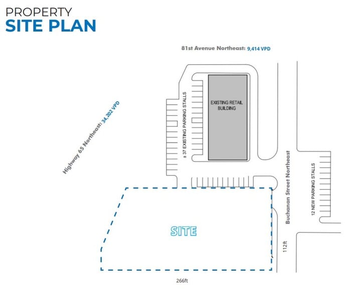 8059 NE Highway 65, Spring Lake Park, MN for sale - Site Plan - Image 2 of 2