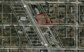 115-119 N Waukegan Rd, Lake Bluff, IL - AERIAL  map view - Image1