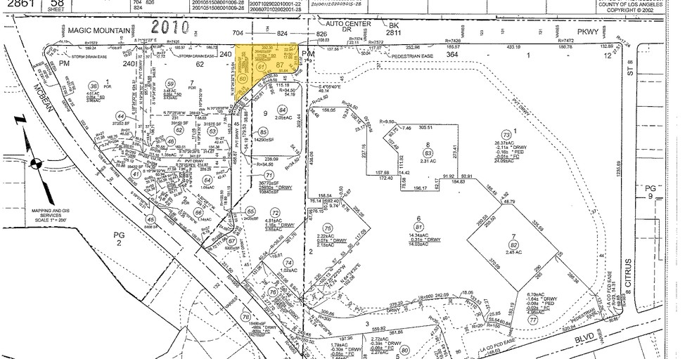 24200 Magic Mountain Pky, Valencia, CA for lease - Plat Map - Image 2 of 2