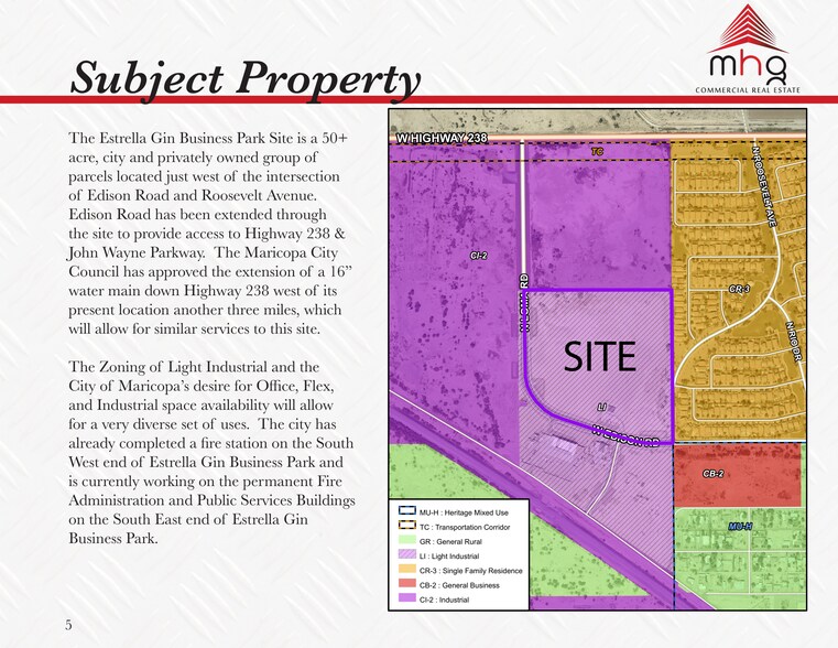 45654 W Edison Rd, Maricopa, AZ for sale - Subject Site - Image 1 of 5