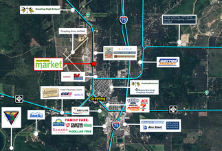 685 I-75BL Loop, Grayling, MI - aerial  map view