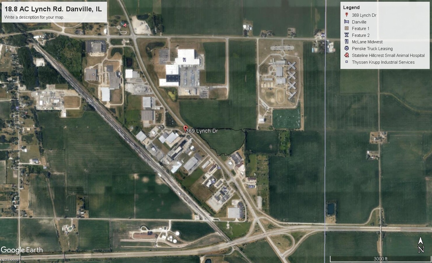 Lynch Rd, Danville, IL 61834