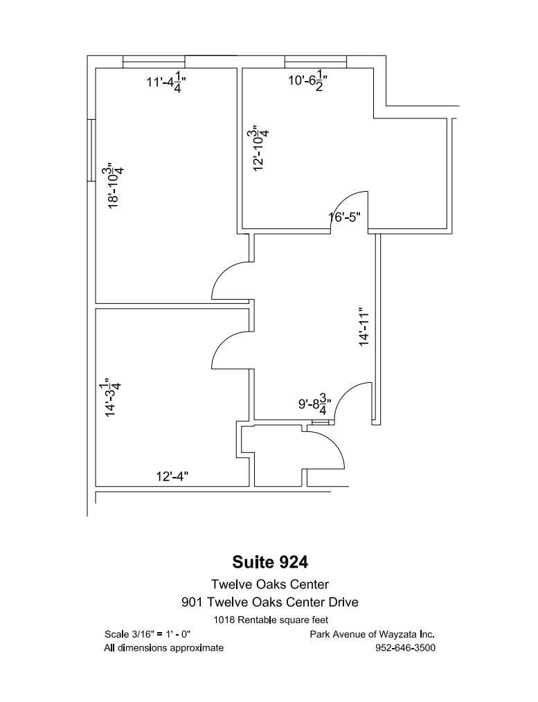 600 Twelve Oaks Center Dr, Wayzata, MN for lease Floor Plan- Image 1 of 1