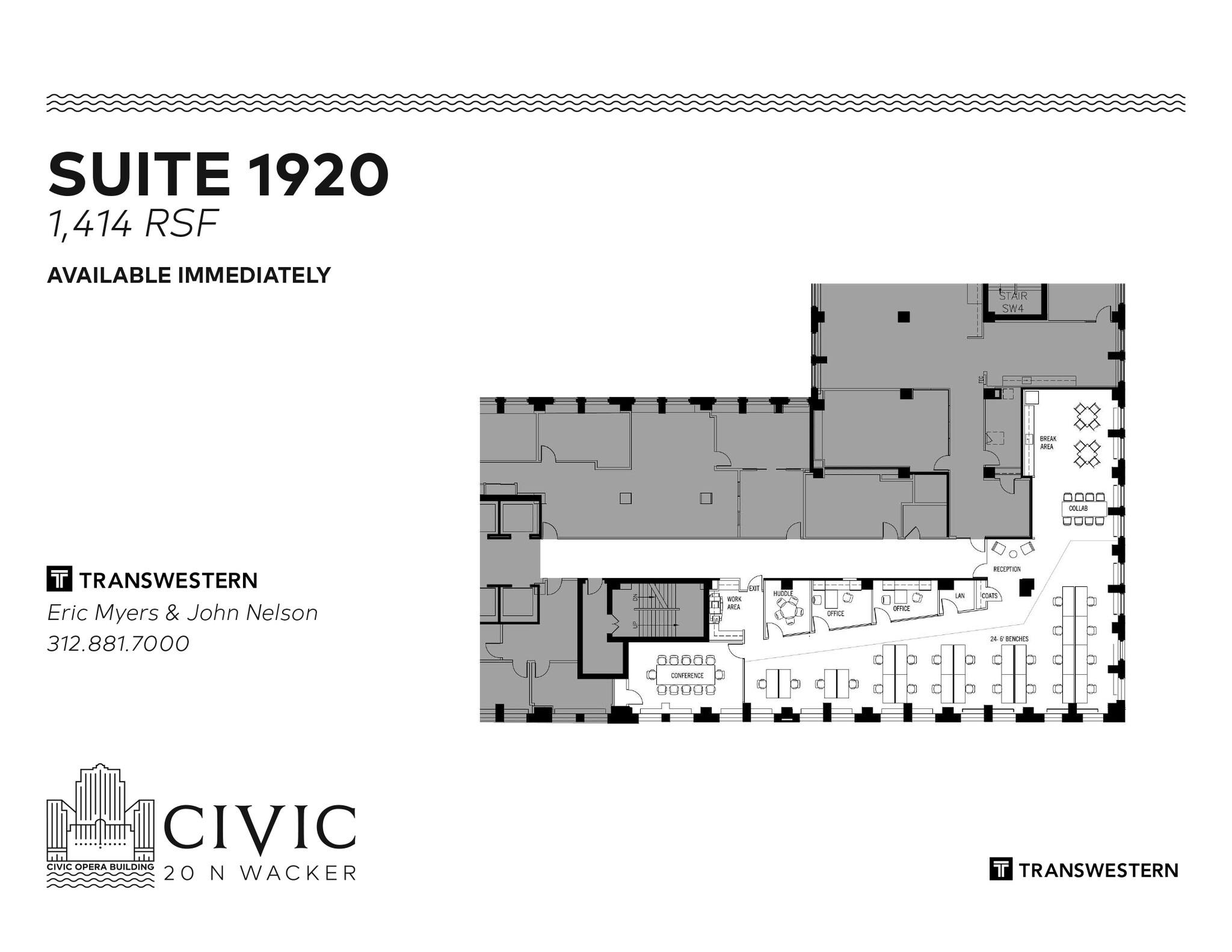 20 N Wacker Dr, Chicago, IL for lease Floor Plan- Image 1 of 1