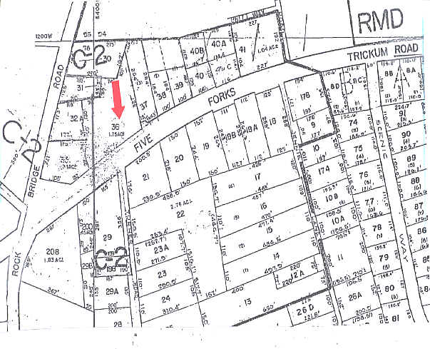 5385 Five Forks Trickum Rd, Stone Mountain, GA for lease - Plat Map - Image 2 of 5