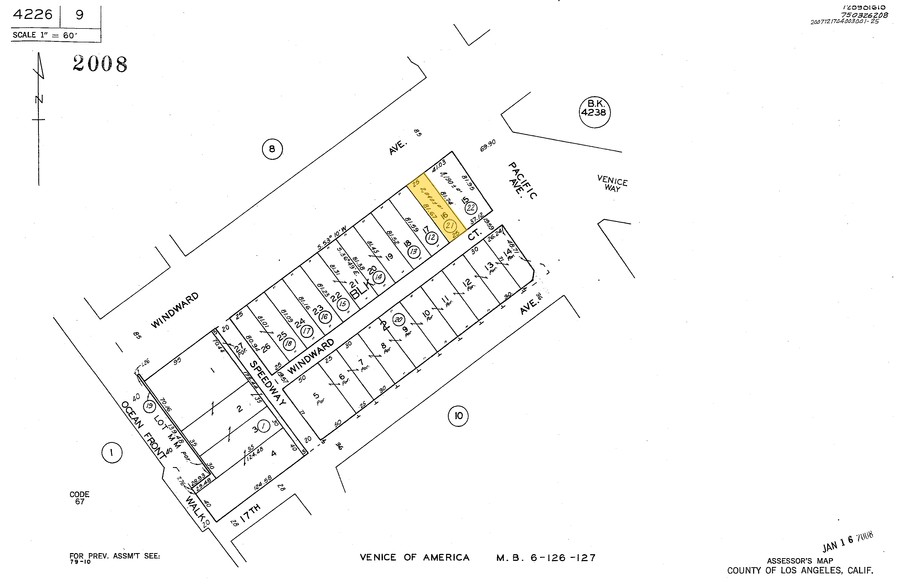 70-72 Windward Ave, Venice, CA for sale - Plat Map - Image 3 of 26