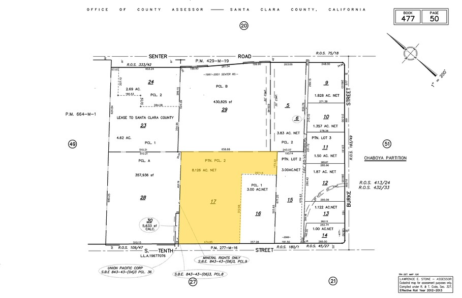 2020 S 10th St, San Jose, CA for lease - Plat Map - Image 2 of 2