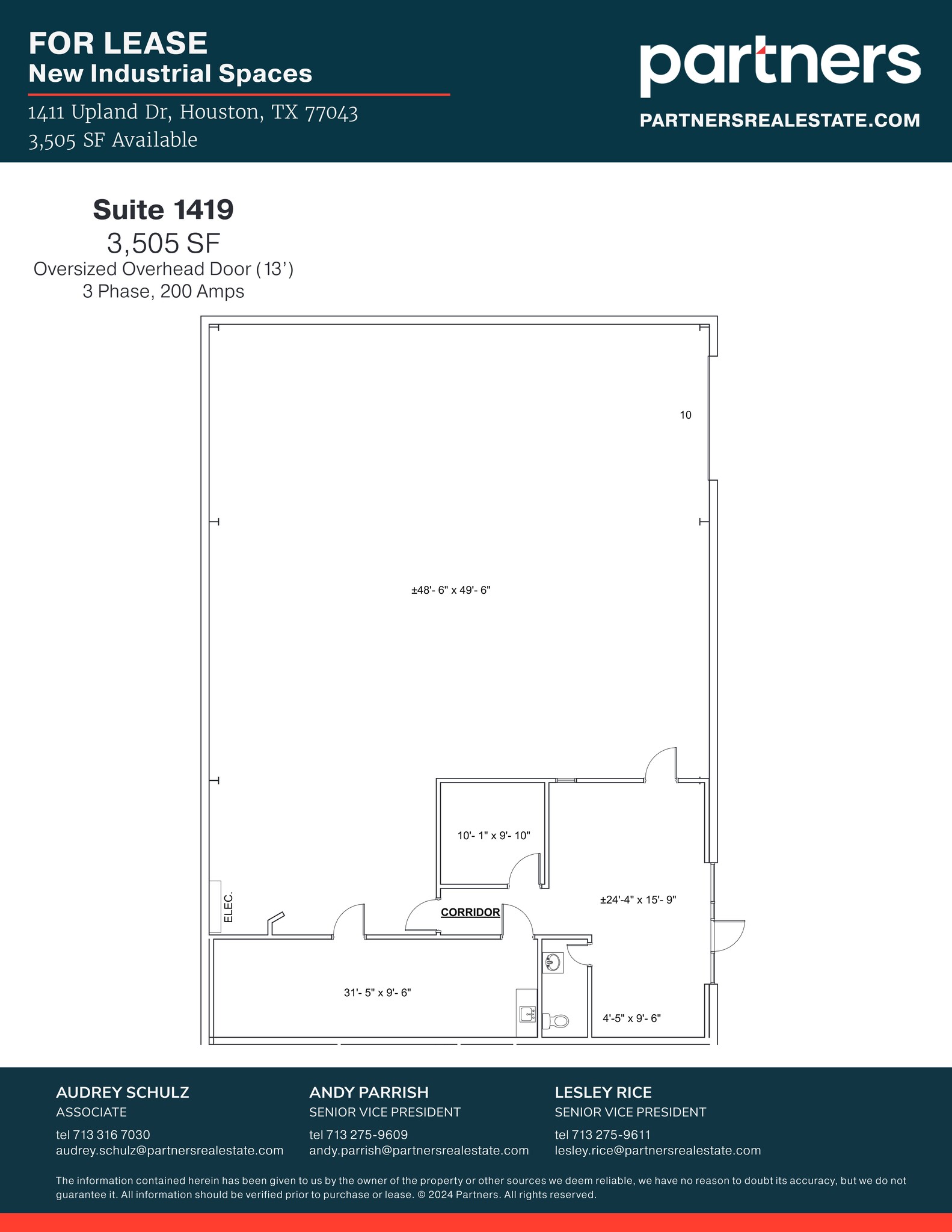 1411 Upland Dr, Houston, TX for lease Site Plan- Image 1 of 1