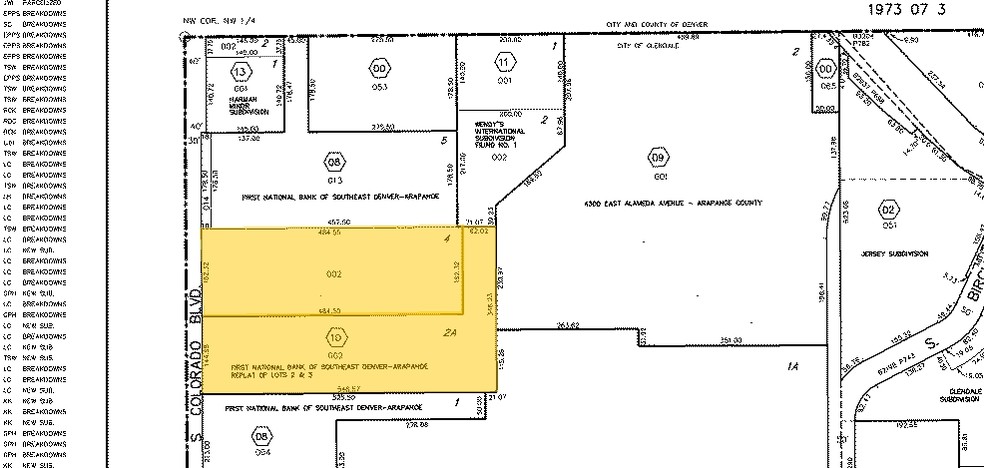 400 S Colorado Blvd, Denver, CO for lease - Plat Map - Image 2 of 21