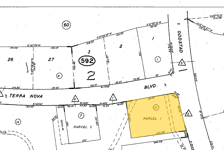 1005 Terra Nova Blvd, Pacifica, CA for lease - Plat Map - Image 3 of 5