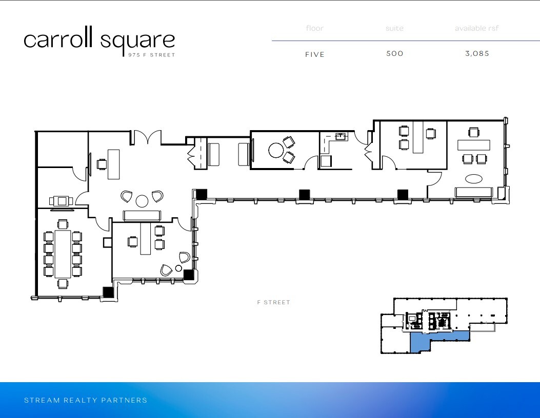 975 F St NW, Washington, DC for lease Floor Plan- Image 1 of 1