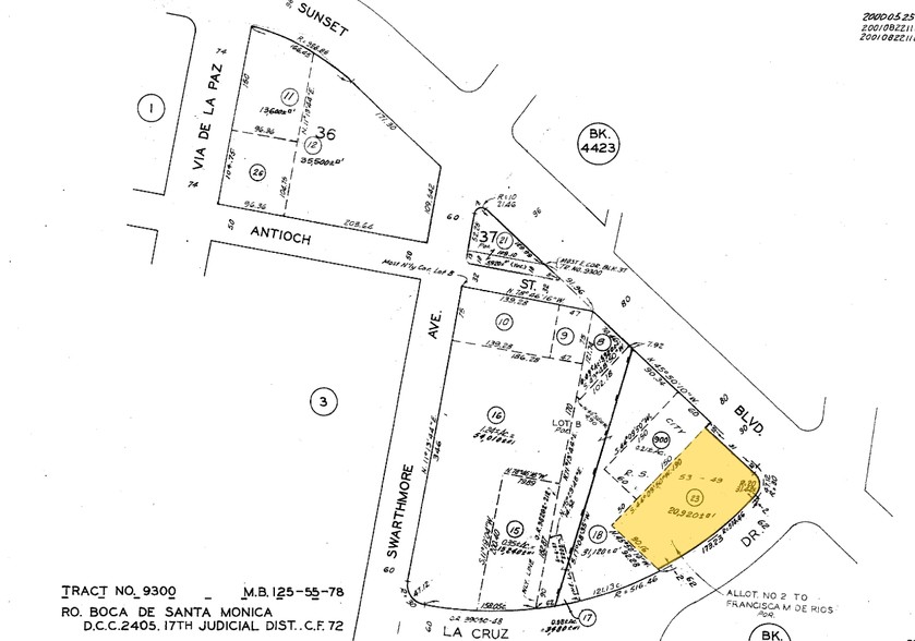 15200 W Sunset Blvd, Pacific Palisades, CA for lease - Plat Map - Image 2 of 8