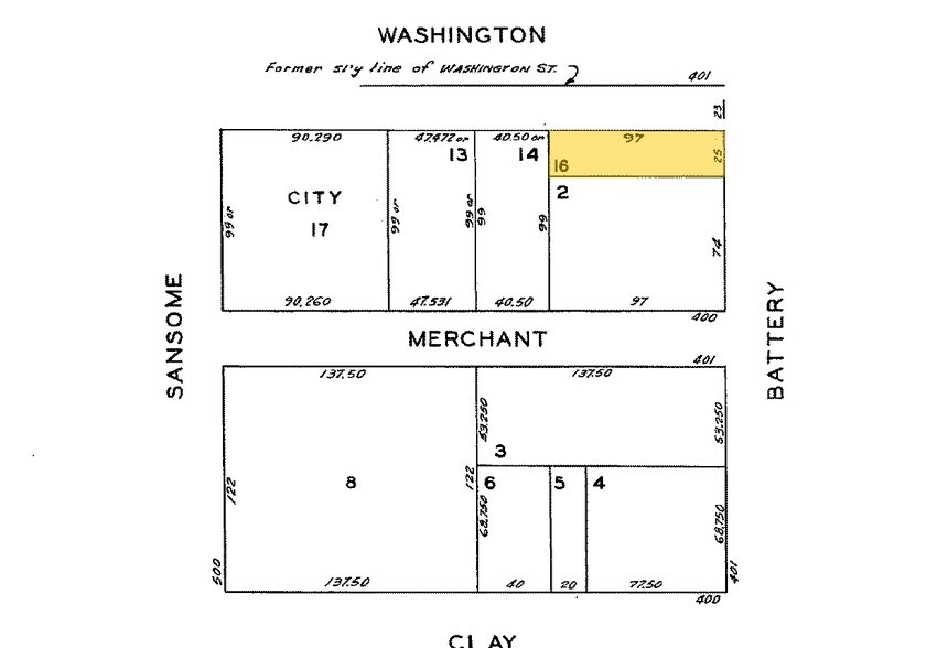 401-423 Washington St, San Francisco, CA for lease - Plat Map - Image 2 of 2