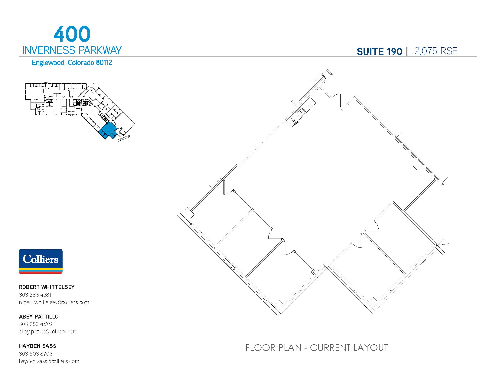 400 Inverness Pky, Englewood, CO for lease Floor Plan- Image 1 of 1