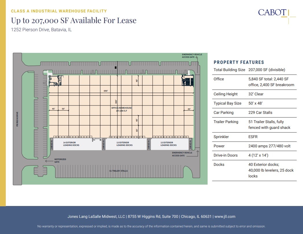 1252 Pierson Dr, Batavia, IL for lease Floor Plan- Image 1 of 1