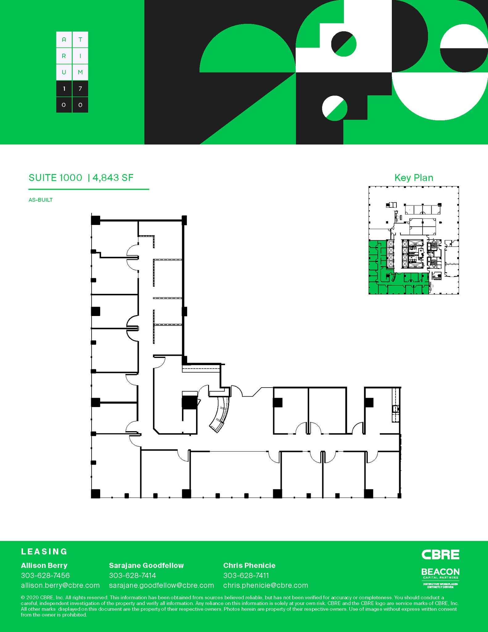 1700 Broadway, Denver, CO for lease Floor Plan- Image 1 of 1
