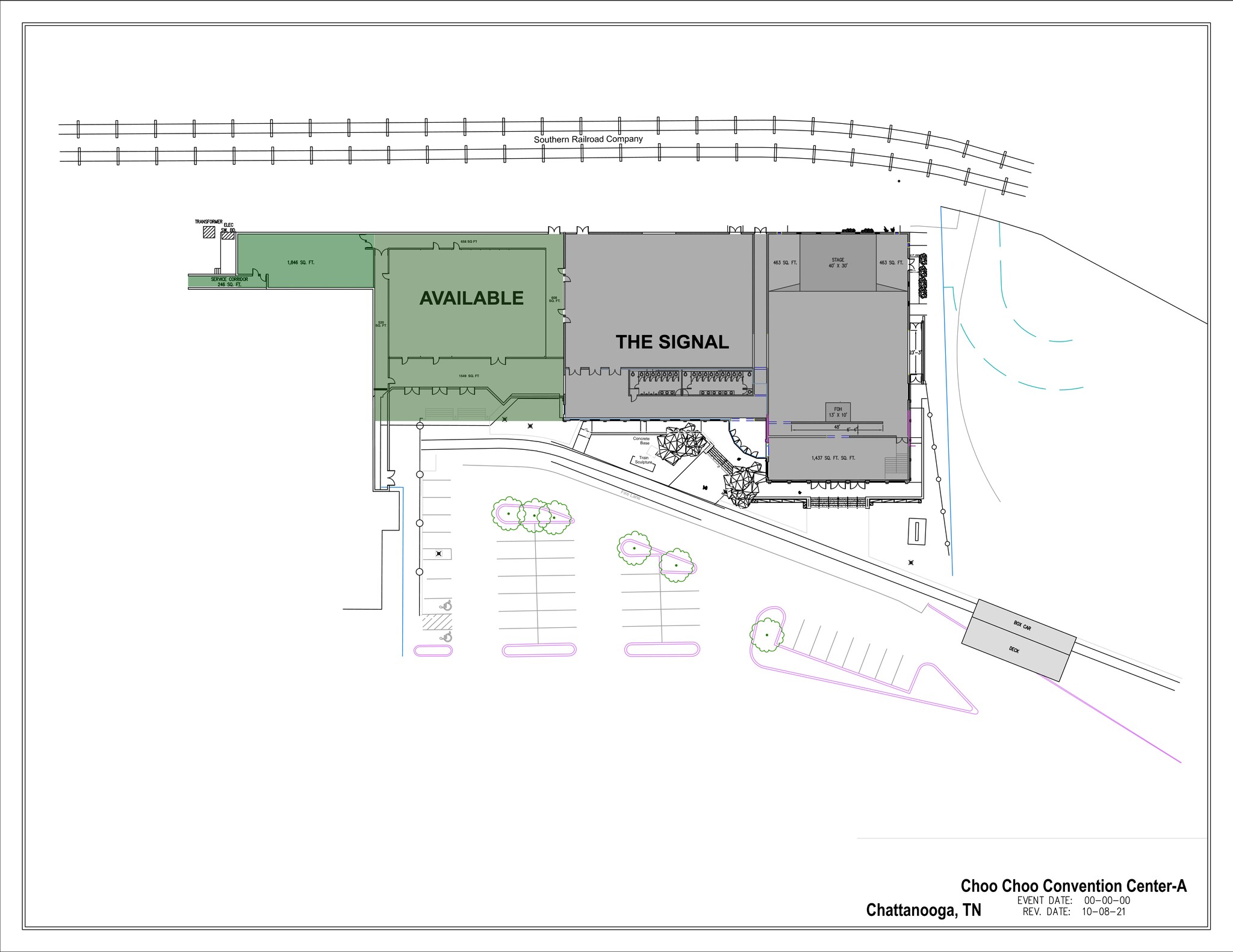 21 Choo Choo Ave, Chattanooga, TN for lease Site Plan- Image 1 of 1