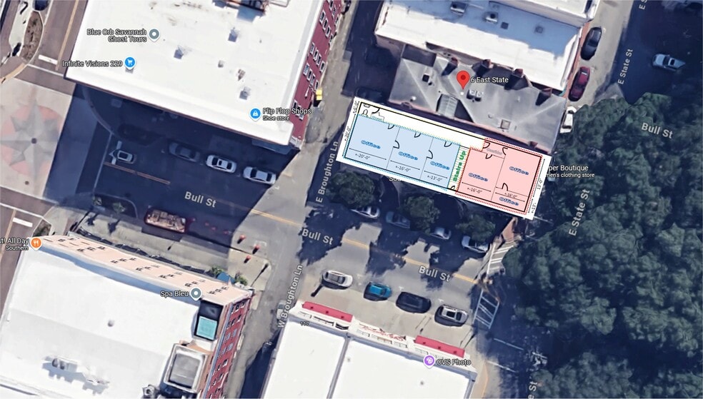 110-118 Bull St, Savannah, GA for lease - Aerial - Image 3 of 12