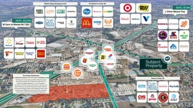 204 E Belt Line Rd, Cedar Hill, TX - AERIAL  map view