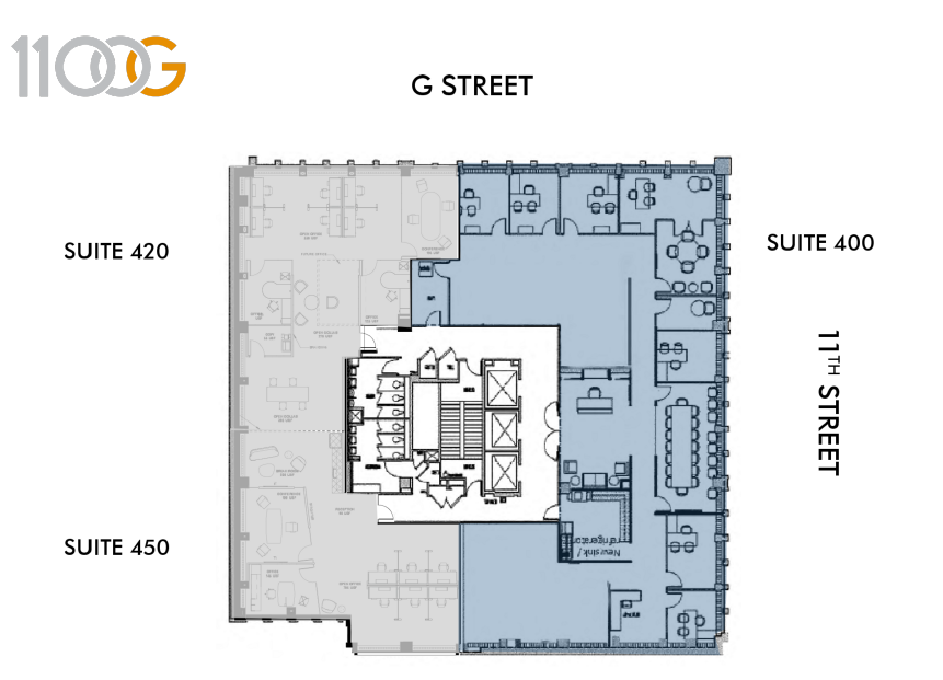 1100 G St NW, Washington, DC for lease Floor Plan- Image 1 of 1