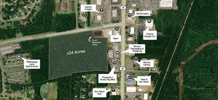 000 Fort Howard Rd, Rincon, GA - AERIAL  map view - Image1