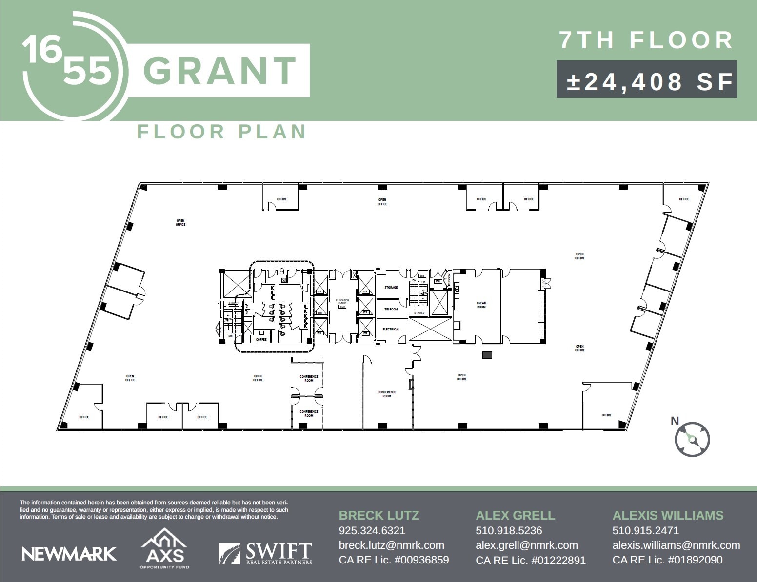 1655 Grant St, Concord, CA for lease Floor Plan- Image 1 of 1