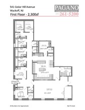 541 Cedar Hill Ave, Wyckoff, NJ for lease Floor Plan- Image 1 of 2