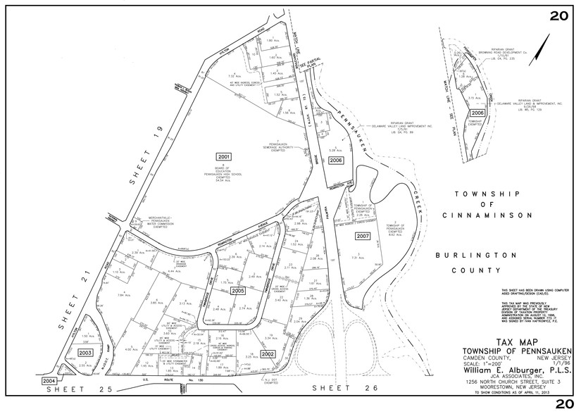 1444 Route 73, Pennsauken, NJ for sale - Plat Map - Image 1 of 1