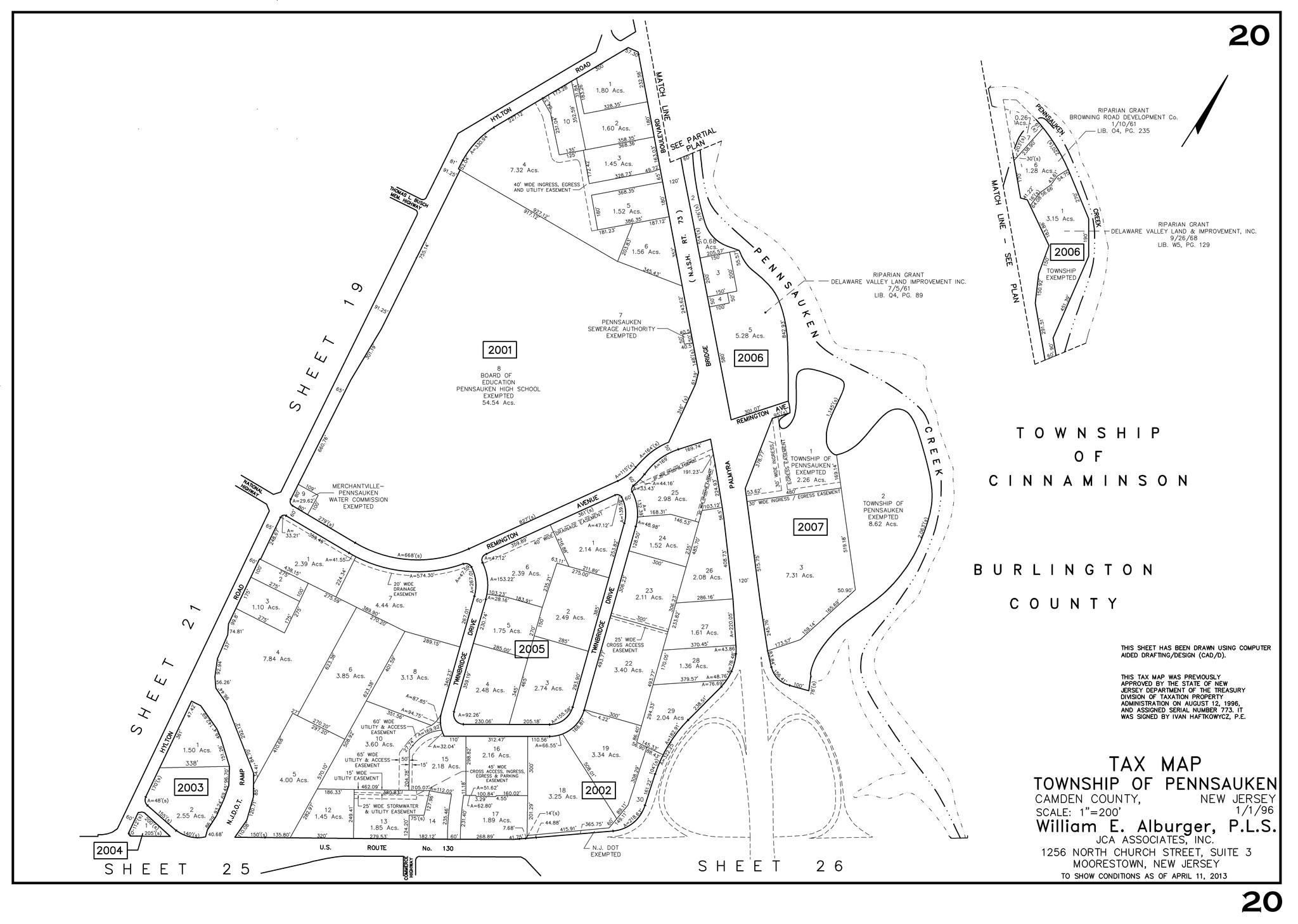 1444 Route 73, Pennsauken, NJ for sale Plat Map- Image 1 of 1