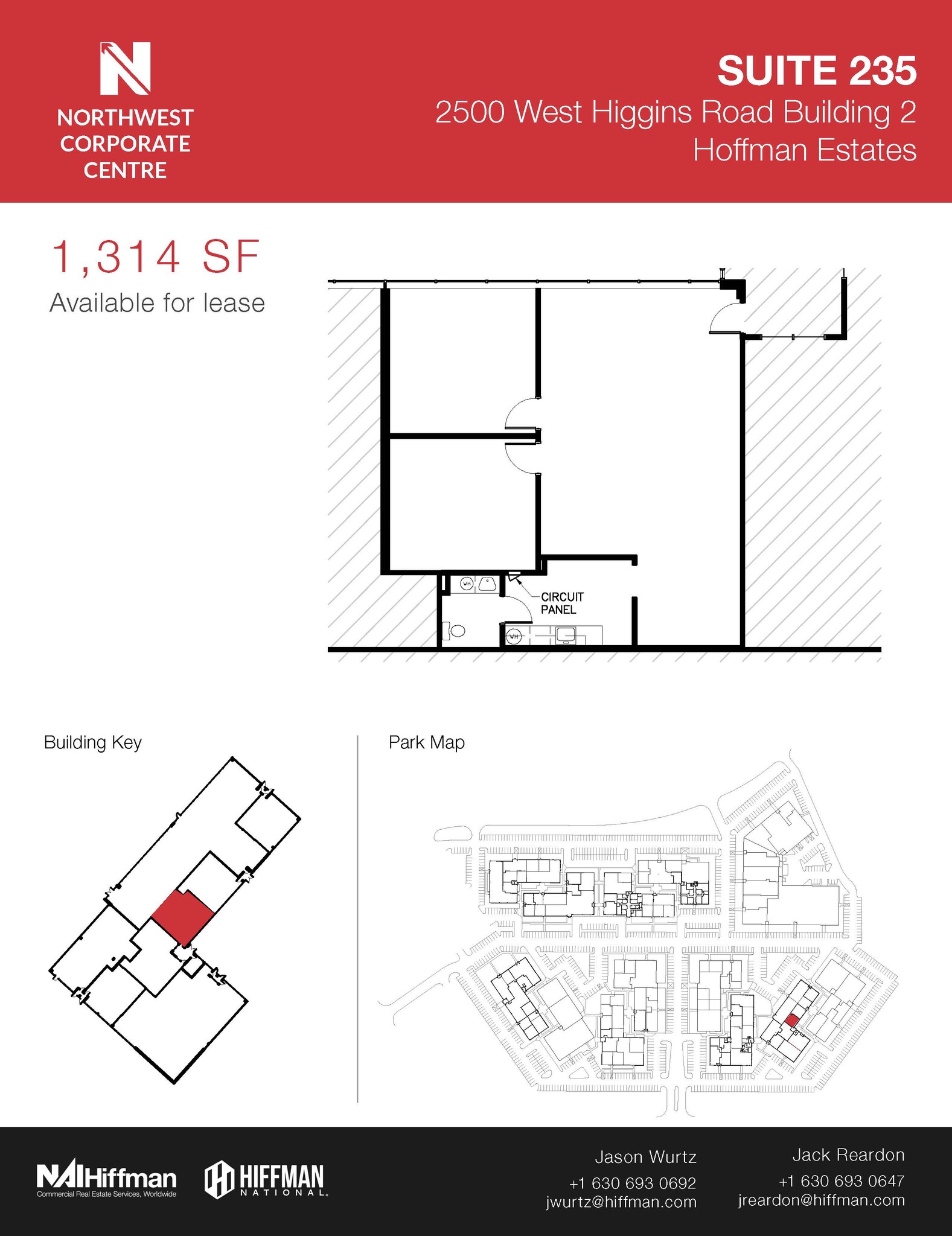 2500 W Higgins Rd, Hoffman Estates, IL for lease Floor Plan- Image 1 of 1