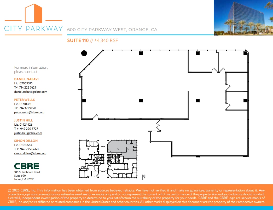 600 City Pky W, Orange, CA for lease Floor Plan- Image 1 of 1