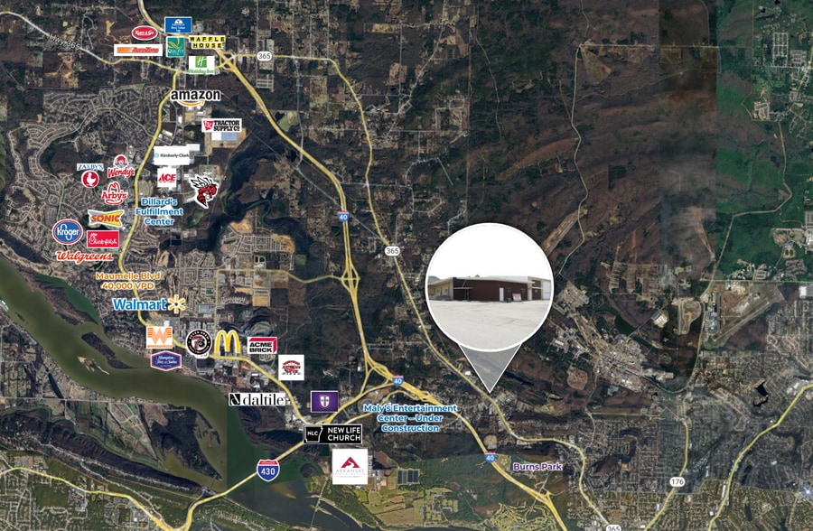 7508 MacArthur Dr, North Little Rock, AR for sale - Aerial - Image 3 of 3